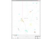 Pipestone County, MN Wall Map Premium Style 2022