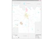 Pontotoc County, OK Wall Map Premium Style 2022