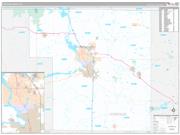 Portage County, WI Wall Map Premium Style 2022