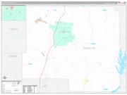 Prentiss County, MS Wall Map Premium Style 2022