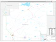 Pushmataha County, OK Wall Map Premium Style 2022
