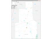 Quitman County, MS Wall Map Premium Style 2022