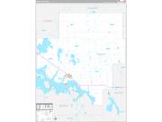 Ramsey County, ND Wall Map Premium Style 2022
