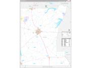 Rusk County, TX Wall Map Premium Style 2022
