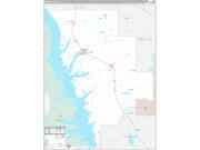 SabineParish (County), LA Wall Map Premium Style 2023