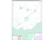 Saline County, IL Wall Map Premium Style 2022