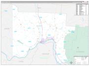 Scioto County, OH Wall Map Premium Style 2022