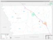 Simpson County, MS Wall Map Premium Style 2022