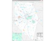 Spartanburg County, SC Wall Map Premium Style 2022