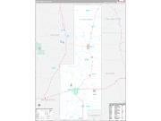Sunflower County, MS Wall Map Premium Style 2022
