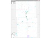 Towner County, ND Wall Map Premium Style 2022