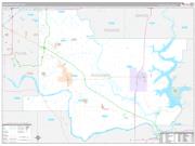 Wagoner County, OK Wall Map Premium Style 2022