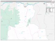 Wasco County, OR Wall Map Premium Style 2023