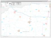 Washington County, IL Wall Map Premium Style 2022