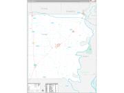 White County, IL Wall Map Premium Style 2022