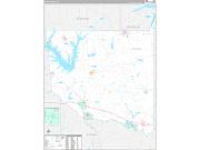 Wood County, TX Wall Map Premium Style 2022