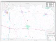 Yadkin County, NC Wall Map Premium Style 2022