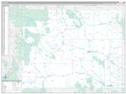 Wyoming Wall Map Premium Style 2023