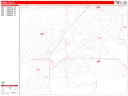 Homestead Wall Map Zip Code Red Line Style 2022