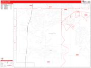 Lakeville Wall Map Zip Code Red Line Style 2022