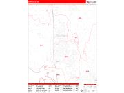 Marysville Wall Map Zip Code Red Line Style 2022