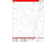 Smyrna Wall Map Zip Code Red Line Style 2023