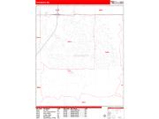 Woodbury Wall Map Zip Code Red Line Style 2023