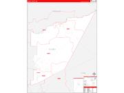 Storey County, NV Wall Map Zip Code Red Line Style 2022