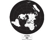 World Simplified Map - Polar Projection