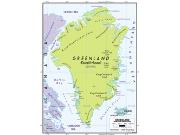 Greenland Political Wall Map