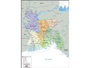 Bangladesh Political Wall Map