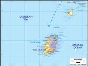 Grenada Political Map
