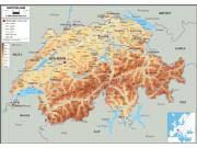Switzerland Physical Wall Map