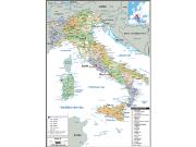 Italy Political Wall Map