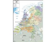 Netherlands Political Wall Map