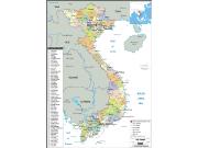Vietnam Political Wall Map