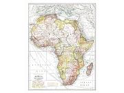 Africa 1909 Wall Map