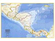 Central America 1973 Wall Map