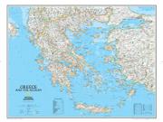 Greece and the Aegean Wall Map
