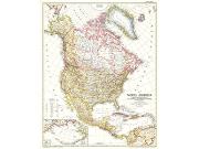 North America 1952 Wall Map