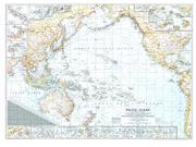 Pacific Ocean 1943 Wall Map