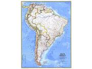 South America 1972 Wall Map