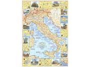 Travelers Italy 1970 Wall Map