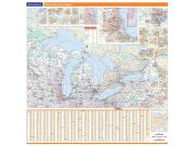 Great Lakes U.S. Regional Wall Map