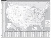 United States Gray Wall Map