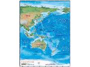 Western Pacific Wall Map from Compart Maps