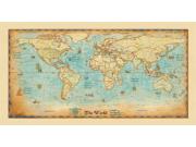 World Antique Europe Centered Wall Map