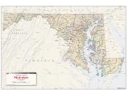 Maryland Antique Wall Map