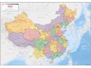 China Political Wall Map