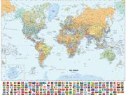 World Flags Wall Map